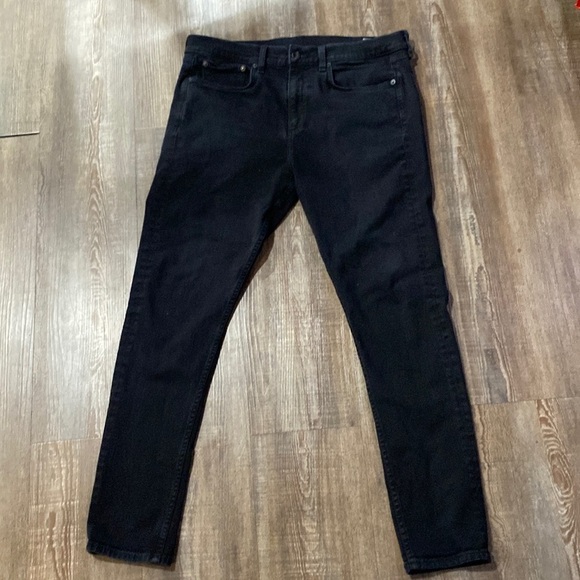 Rag & Bone Fit 1 Skinny Black 36/32 - Picture 1 of 6